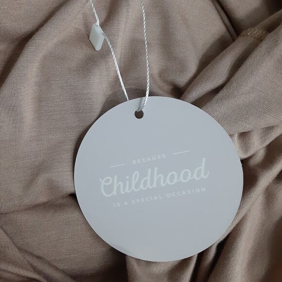 EleStory Sheer Tulle Butterfly Maxi Dress Taupe Maternity Dress Womens M NWT - Picture 13 of 13